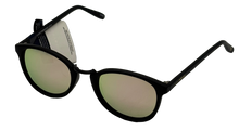 Load image into Gallery viewer, Lucky Brand Mens Matte Black Plastic Square Sunglass, Flash Lens Indio