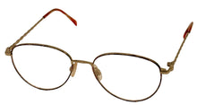 Load image into Gallery viewer, Bob Mackie Mens Demi Blush Round Metal Eyewear Frame Frame. BM744. 64 mm.