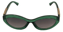 Load image into Gallery viewer, Guess Womens Green Cat Eye Plastic Sunglass, Smoke Lens GO00070. 93B
