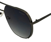 Load image into Gallery viewer, Guess Sunglass Mens Gunmetal Metal Aviator, Smoke Graient Lens GO00064. 7B