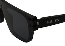 Load image into Gallery viewer, Guess Mens Black Rectangle Sunglasses, Smoke Lens. GO00061. 2A