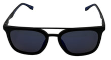 Load image into Gallery viewer, Fila Mens Matte Black Plastic Square Sunglass Blue Polarized Lens SF9249. U28B
