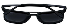 Load image into Gallery viewer, Fila Mens Matte Black Plastic Square Sunglass Blue Polarized Lens SF9249. U28B