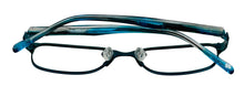 Load image into Gallery viewer, Lucky Brand Womens Eyeglass Black Blue Soft Rectangle Metal D707. 49mm