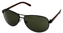Load image into Gallery viewer, Timberland Men Black Sunglass Metal Aviator, Green Lens TU00013. 1N