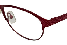 Load image into Gallery viewer, Lucky Brand Ophthalmic Eyeglass Mens Square Metal Red Waves 53