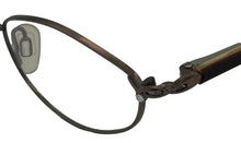 Load image into Gallery viewer, Bob Mackie Unisex Taupe Oval Metal Eyewear Frame. BM125. 48MM