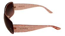 Load image into Gallery viewer, Guess Sunglass Womens Gold Rimless Rectangle Metal Gradient Len GO00034 32B