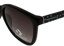 Load image into Gallery viewer, Converse Mens Black Square Plastic Sunglass, Smoke Gradient Lens H081 Converse