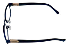 Load image into Gallery viewer, Lucky Brand Mens Ophthalmic Eyeglass Rectangle Blue Cream Metal D121. 51mm