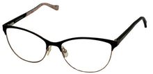 Load image into Gallery viewer, Lucky Mens Ophthalmic Soft Square Black Gold Metal Frame D111. 53mm