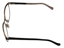 Load image into Gallery viewer, Lucky Mens Ophthalmic Soft Square Black Gold Metal Frame D111. 53mm