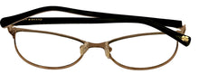 Load image into Gallery viewer, Lucky Mens Ophthalmic Soft Square Black Gold Metal Frame D111. 53mm