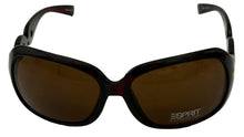 Load image into Gallery viewer, Esprit Women's Sunglasses ET19331 532 Plastic Wrap Rectangle Dark Brown / Brown