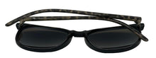 Load image into Gallery viewer, Perry Ellis Mens Sunglass Black Plastic Square, Silver Blue Flash Lens PE57 3