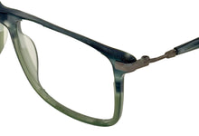 Load image into Gallery viewer, Lucky Brand Mens Ophthalmic Eyeglass Rectangle Green Horn Plastic D412. 55mm