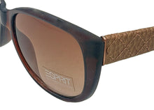 Load image into Gallery viewer, Esprit Womens Sunglass Brown Cateye Plastic, Brown Gradient Lens 19378 535