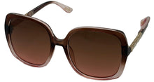 Load image into Gallery viewer, Guess Sunglass Womens Light Brown Oversized Square Plastic, GF0406. 27F