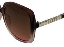 Load image into Gallery viewer, Guess Sunglass Womens Light Brown Oversized Square Plastic, GF0406. 27F