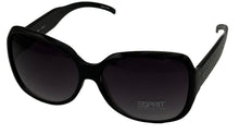 Load image into Gallery viewer, Esprit Womens Sunglass Womens Black Square Plastic, Gradient Lens 19333 538