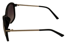 Load image into Gallery viewer, Esprit Womens Sunglass Black Gold Square Plastic Fashion Gradient Len 19453 538