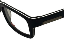 Load image into Gallery viewer, Converse Big Kids Black Ophthalmic Soft Rectangle Plastic Frame Bold 46mm Converse