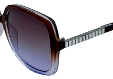 Load image into Gallery viewer, Guess Sunglass Womens Violet Fade Oversized Square Plastic, GF0406. 83Z