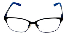 Load image into Gallery viewer, Cosmopolitan Unisex Brown Blue Square Metal Eyewear Frame C911. 52mm