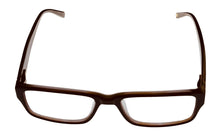 Load image into Gallery viewer, Jones New York Mens Rectangle Tobacco Honey Plastic Eyewear Frame J509. 55mm