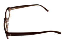 Load image into Gallery viewer, Jones New York Mens Rectangle Tobacco Honey Plastic Eyewear Frame J509. 55mm