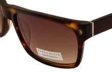 Load image into Gallery viewer, Perry Ellis Mens Sunglass Demi Rectangle Plastic Wrap, Solid Brown Lens PE30 1