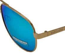 Load image into Gallery viewer, Skechers Mens Shiny Light Nickeltin Aviator Metal Sunglass. SE8058. 10X