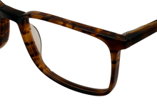 Load image into Gallery viewer, Lucky Mens Ophthalmic Tortoise Soft Rectangle Plastic Frame D407. 53mm