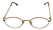 Load image into Gallery viewer, Bob Mackie Unisex Gold Pink Rectangle Metal Eyewear Frame. BM136. 54mm