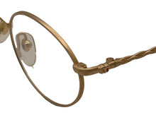 Load image into Gallery viewer, Bob Mackie Unisex Gold Pink Rectangle Metal Eyewear Frame. BM136. 54mm