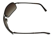 Load image into Gallery viewer, John Varvatos Mens Matte Brown Aviator Wrap Sunglass, Brown Lens V708