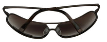 Load image into Gallery viewer, John Varvatos Mens Matte Brown Aviator Wrap Sunglass, Brown Lens V708