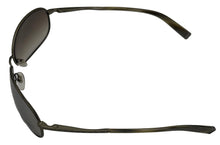 Load image into Gallery viewer, John Varvatos Mens Dark Olive Aviator Wrap Sunglass, Gradient Lens V705