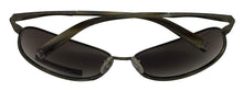 Load image into Gallery viewer, John Varvatos Mens Dark Olive Aviator Wrap Sunglass, Gradient Lens V705