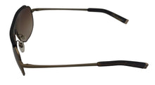 Load image into Gallery viewer, John Varvatos Mens Gold Metal Rectangle Aviator Sunglass Gradient Lens V754