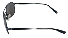 Load image into Gallery viewer, John Varvatos Mens Black Metal Aviator Sunglass V798, Green Lens.
