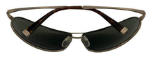 Load image into Gallery viewer, John Varvatos Mens Matte Gold Metal Rectangle Sunglass, Green Lens V106