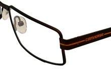 Load image into Gallery viewer, Converse Ophthalmic Mens Rectangle Brown Metal Eyewear Frame Q005. 55mm