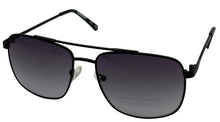 Load image into Gallery viewer, Timberland Black Mens Metal Rectangle Aviator Sunglass Gradient Lens TB7257. 1B