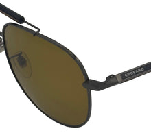 Load image into Gallery viewer, Chopard Gunmetal Aviator Aviator Sunglass, Polarized Lens SCHC94. 568P