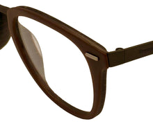 Load image into Gallery viewer, Zegna Ophthalmic Men Eyeglass Brown Soft Square Plastic Frame V23253 ALAM 49mm