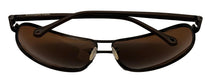 Load image into Gallery viewer, Zegna Men Dark Brown Rectangle Metal Polarized Sunglass SZ205 Q93P. 55mm