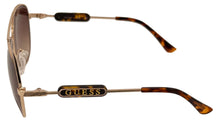Load image into Gallery viewer, Guess Sunglass Mens Gold Metal Aviator, Brown Gradient Lens GO00001. 32F