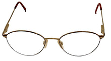 Load image into Gallery viewer, Bob Mackie Mens Gold Tortoise Tear Drop Metal Eyewear Frame. BM 800 52mm