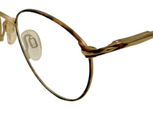 Load image into Gallery viewer, Bob Mackie Mens Gold Tortoise Tear Drop Metal Eyewear Frame. BM 800 52mm